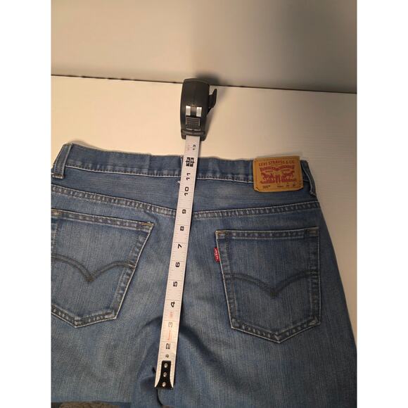 Levi's 505 Men's Slim Straight Fit Light Wash Denim Blue Jeans 29x29 NormCore - Picture 5 of 7